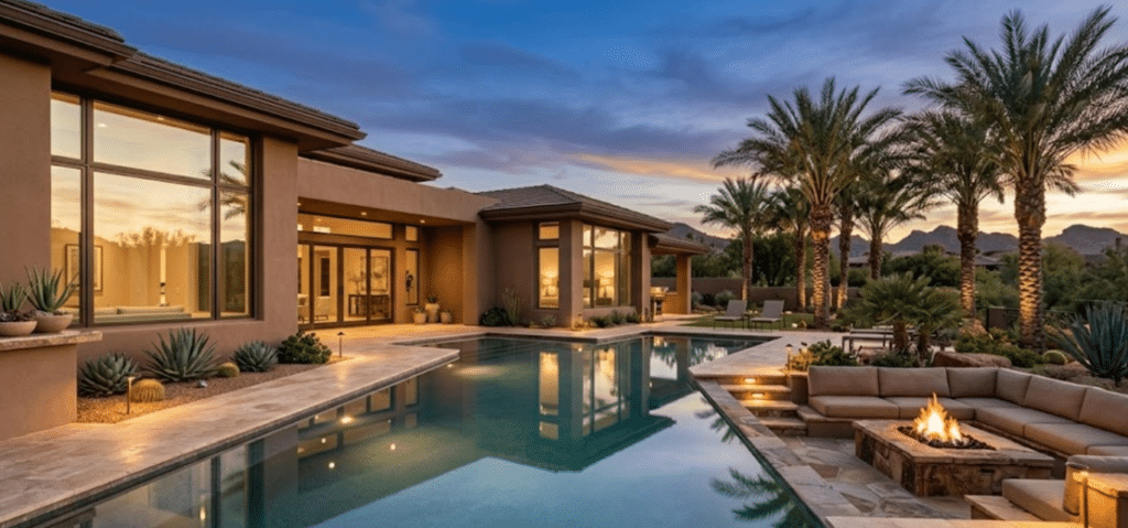 Vacation Rental Insurance in Arizona: What Hosts Must Know to Protect Their Property, Income, and Personal Assets 3 Scottsdale Arizona vacation rental pool area — short-term rental liability exposure